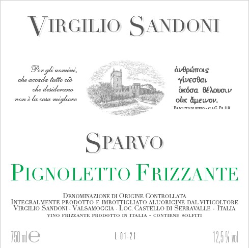 SPARVO - PIGNOLETTO FRIZZANTE 2021